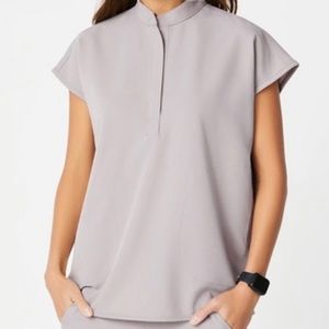 FIGS Rafaela Scrub Top — Limited Edition Slate